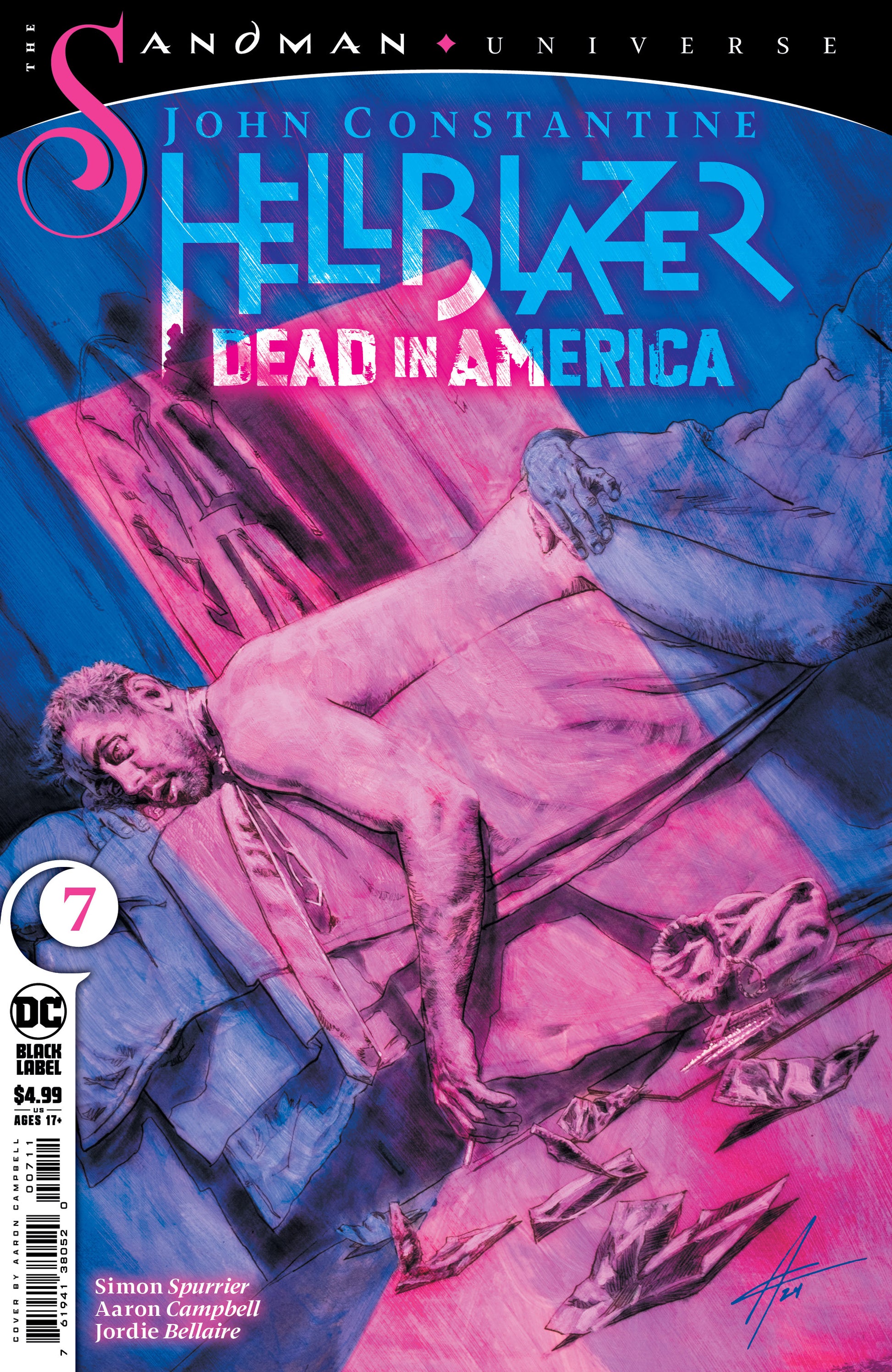 JOHN CONSTANTINE HELLBLAZER DEAD IN AMERICA #7 (OF 11) CVR A AARON CAMPBELL (MR) - End Of The Earth Comics