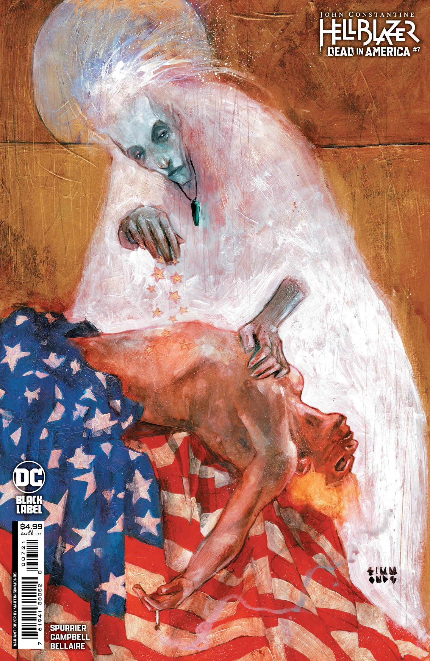 JOHN CONSTANTINE HELLBLAZER DEAD IN AMERICA #7 (OF 11) CVR B MARTIN SIMMONDS VAR (MR) - End Of The Earth Comics