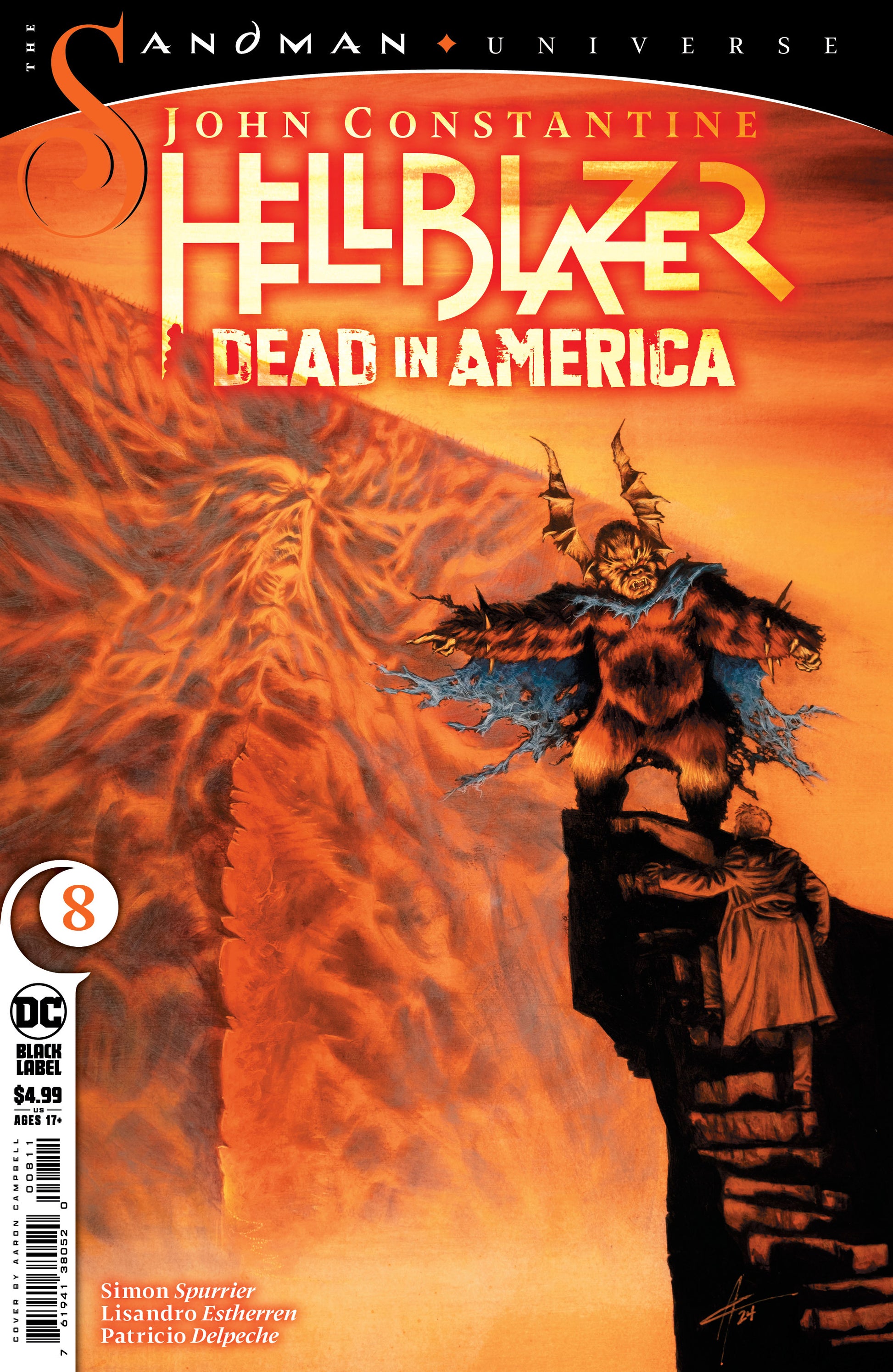 JOHN CONSTANTINE HELLBLAZER DEAD IN AMERICA #8 (OF 11) CVR A AARON CAMPBELL (MR) - End Of The Earth Comics