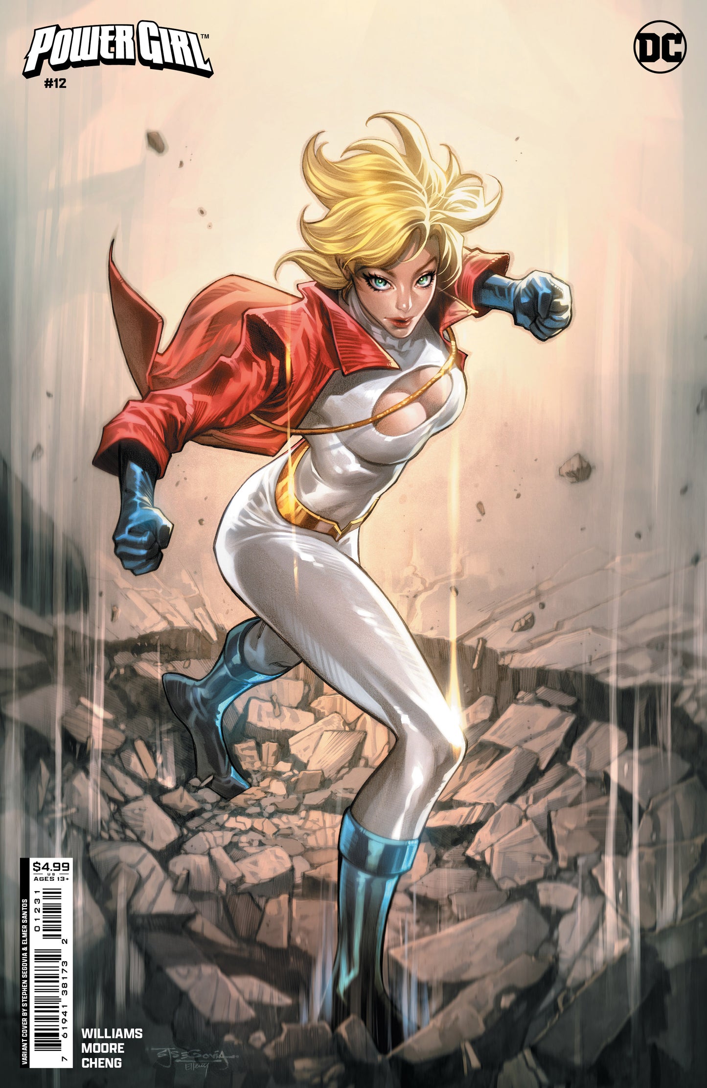 POWER GIRL #12 CVR C STEPHEN SEGOVIA CARD STOCK VAR - End Of The Earth Comics