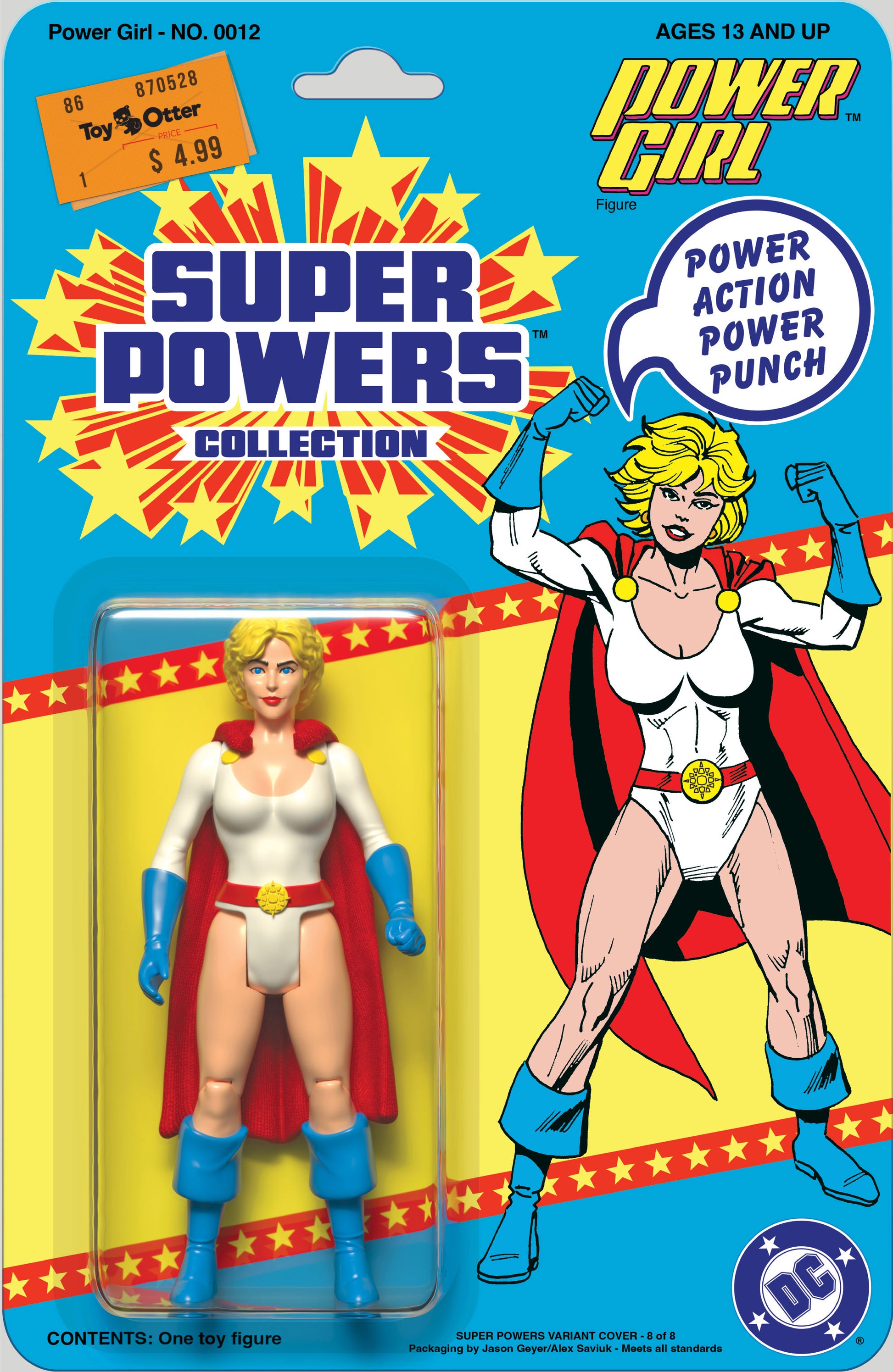 POWER GIRL #12 CVR D JASON GEYER & ALEX SAVIUK DC SUPER POWERS CARD STOCK VAR - End Of The Earth Comics