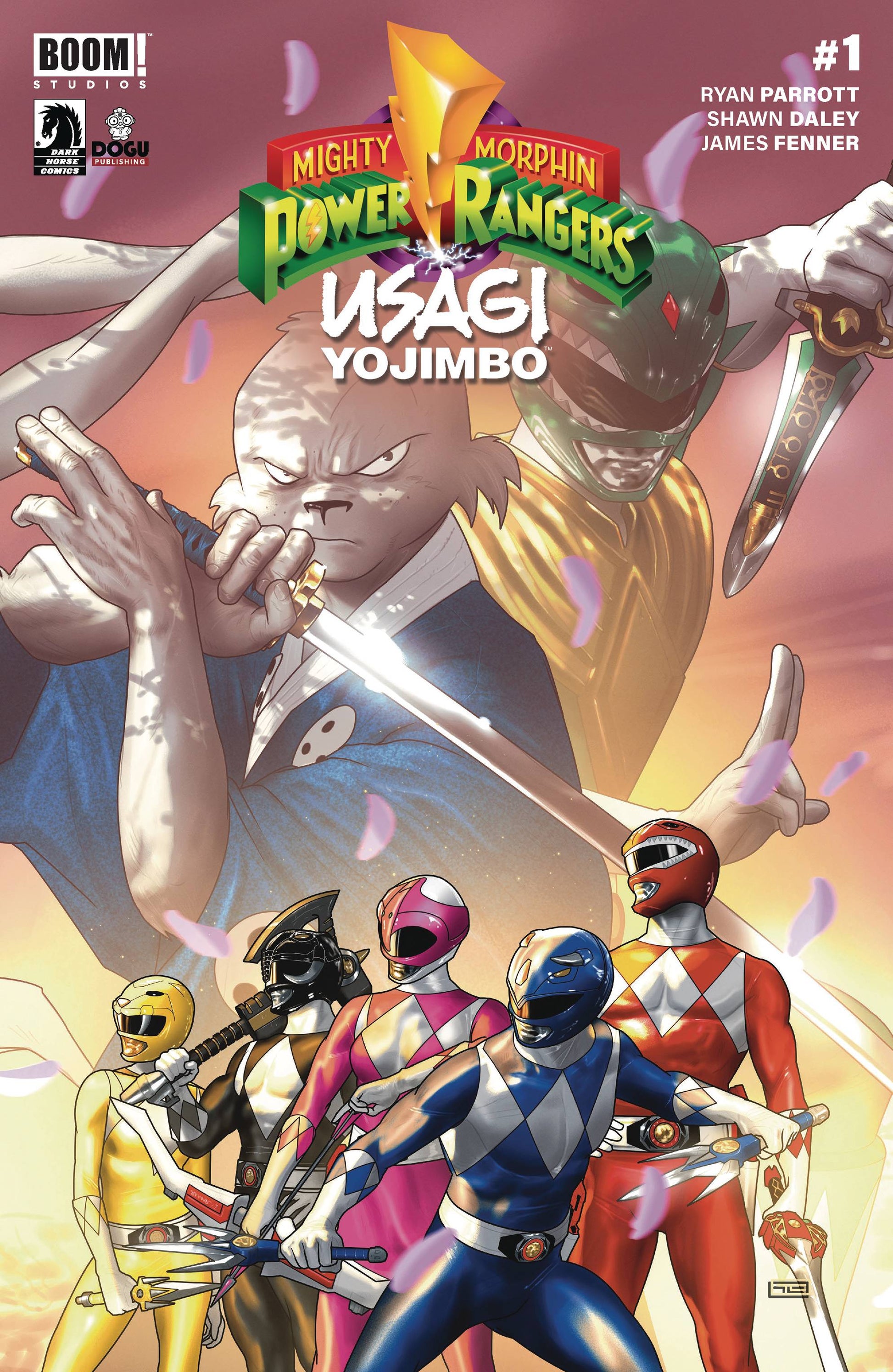 MIGHTY MORPHIN POWER RANGERS USAGI YOJIMBO #1 CVR A CLARKE ( - End Of The Earth Comics