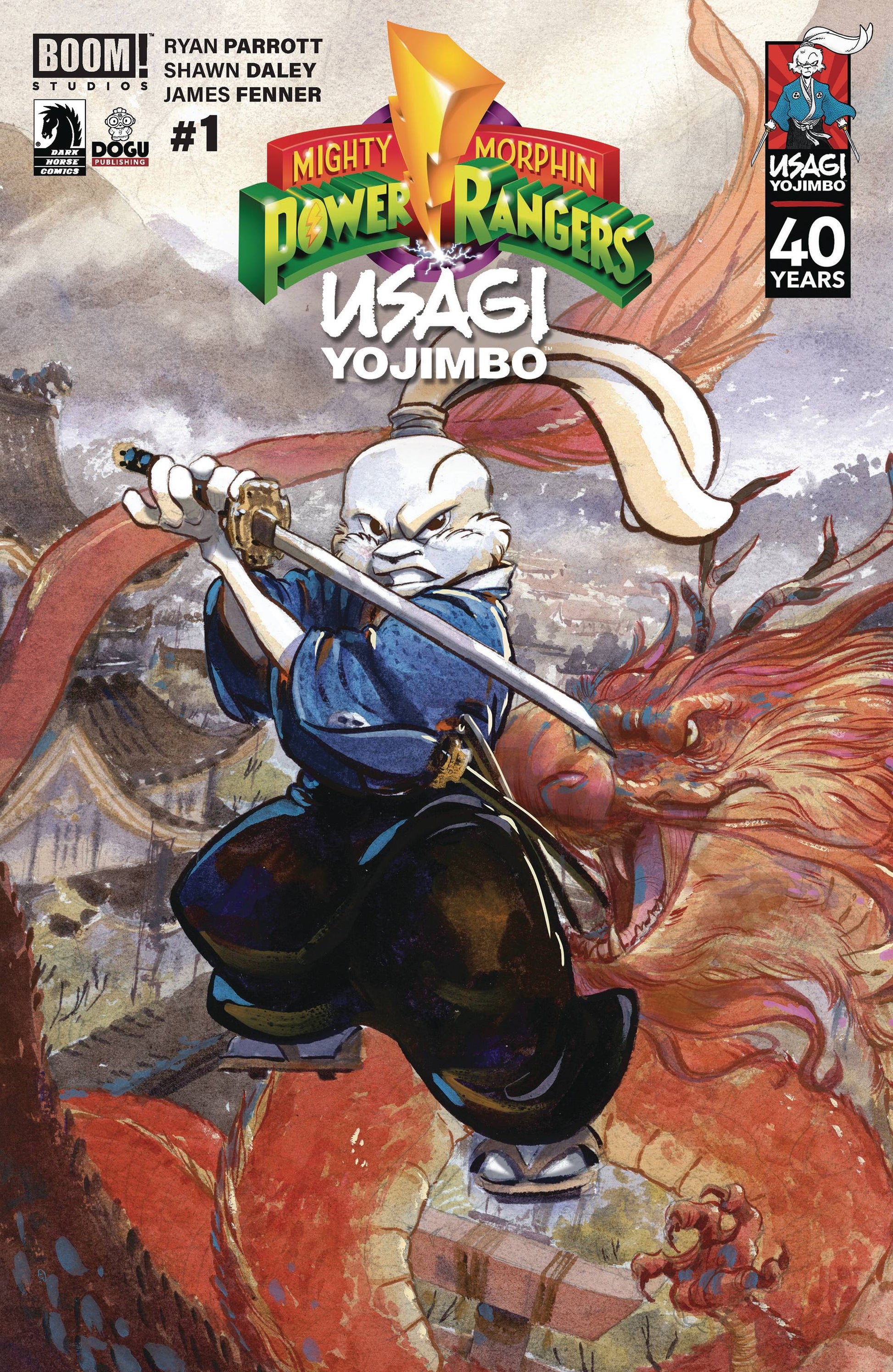 MIGHTY MORPHIN POWER RANGERS USAGI YOJIMBO #1 CVR C CULLUM ( - End Of The Earth Comics