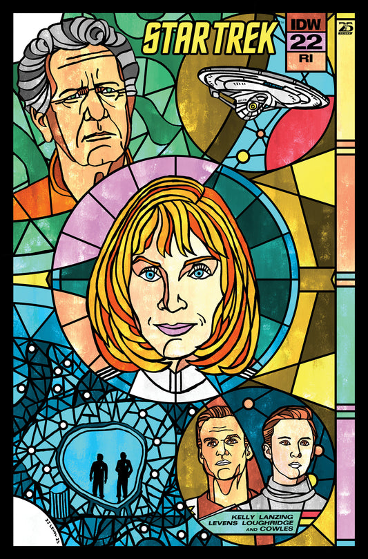 Star Trek #22 Variant RI (Lendl Connecting Stained Glass Variant) 1:10