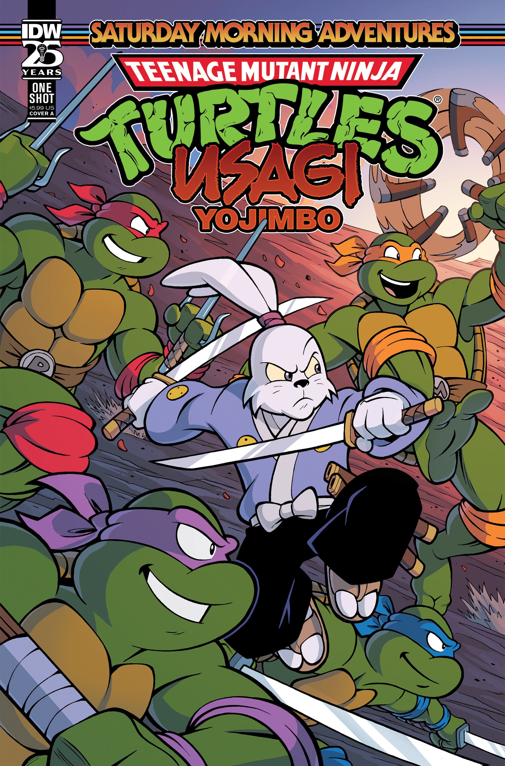 Teenage Mutant Ninja Turtles/Usagi Yojimbo: Saturday Morning Adventures Cover A (Lawrence) - End Of The Earth Comics