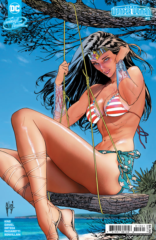 WONDER WOMAN #12 CVR D GUILLEM MARCH SWIMSUIT CARD STOCK VAR (ABSOLUTE POWER) - End Of The Earth Comics